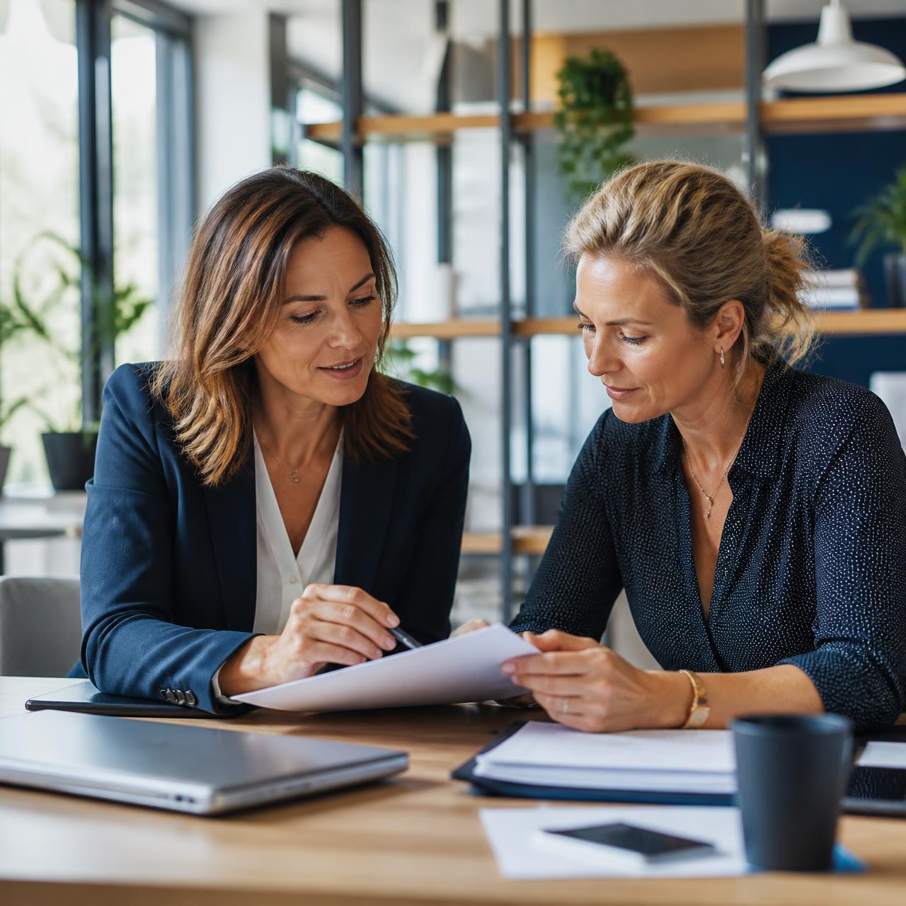 Une dirigeante de PME et une experte RH échangent sur les priorités RH de l'entreprise